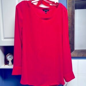 Banana Republic Tunic Blouse Large Fuschia